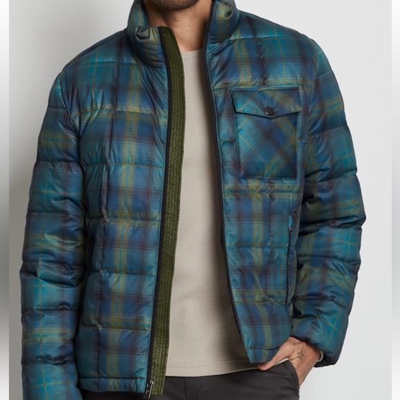 Pendleton down puffer jacket with 650-fill power, Blue, Green, Size XXL/TTG - Picture 7 of 13